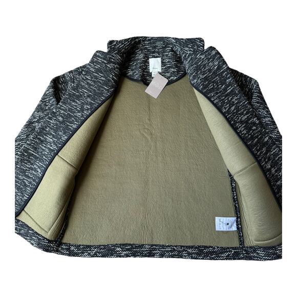 NWT Anthropologie Elevenses Black Motif Minka one button pockets Jacket medium - Picture 7 of 16